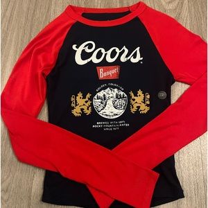 Brand new Pacsun Coors Baseball Tee